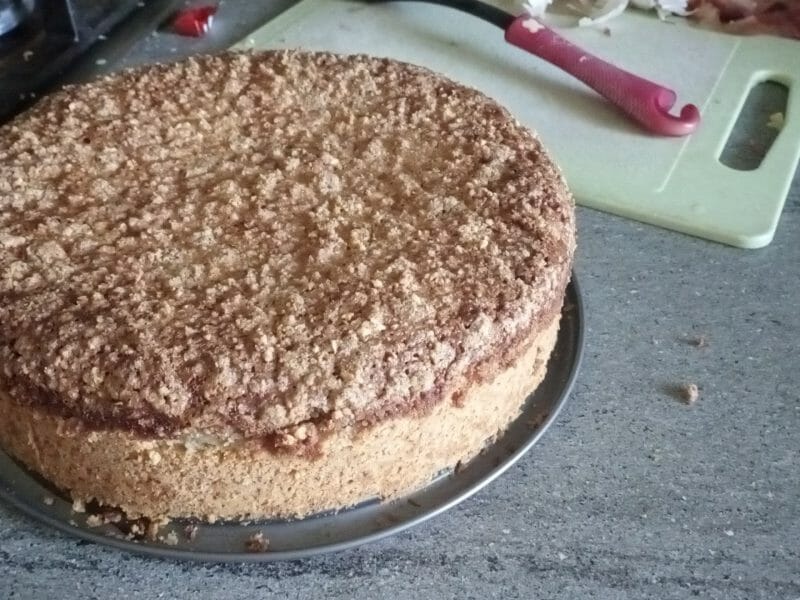 Cliquez pour zoomer ! Tarte aux pommes façon crumble Thermomix par cicimarraine