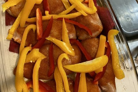 Cliquez pour zoomer ! Poulet à la crème de poivrons Thermomix par ornellacdc