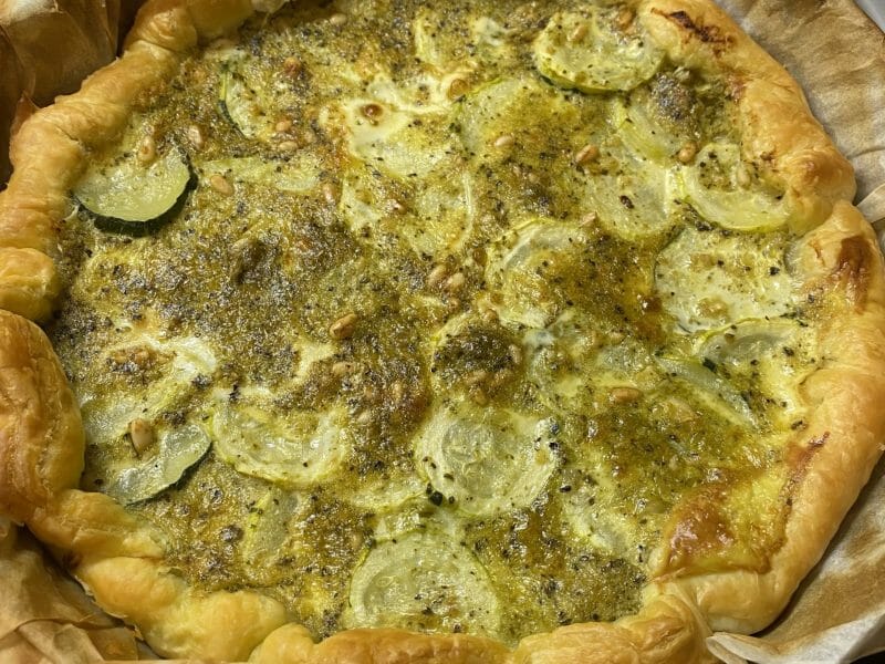 Cliquez pour zoomer ! Tarte aux courgettes et au pesto Thermomix par ornellacdc