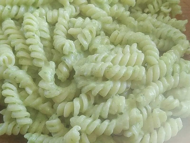 Cliquez pour zoomer ! Farfalle à la crème de courgettes Thermomix par Safemme