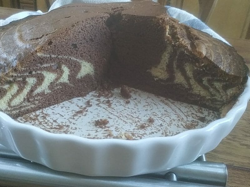Cliquez pour zoomer ! Gâteau zébré Thermomix par Safemme