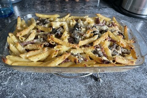 Cliquez pour zoomer ! Gratin de pennes aux champignons Thermomix par Tdori80