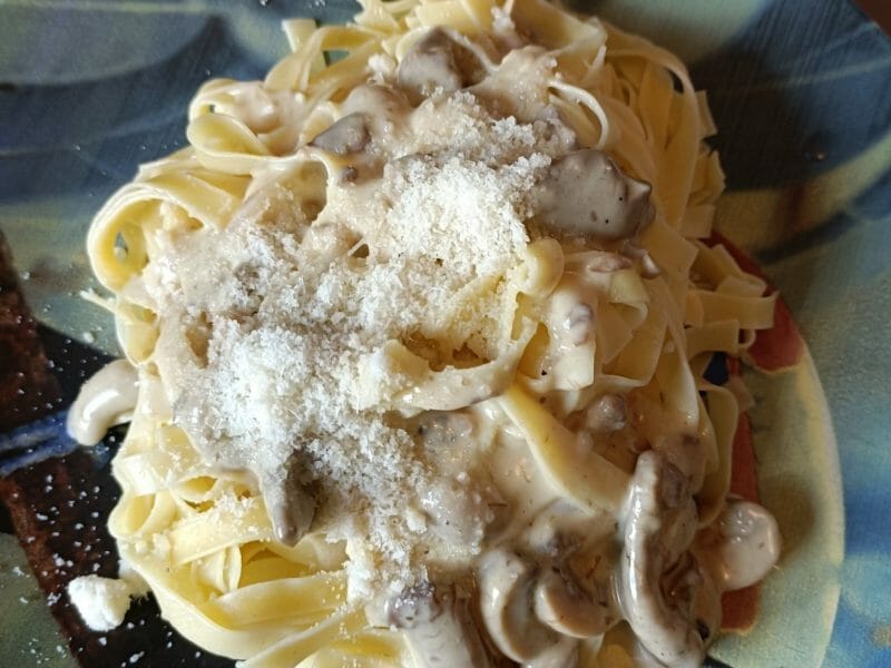 Cliquez pour zoomer ! Tagliatelle sauce crémeuse aux pleurotes Thermomix par choupy_1