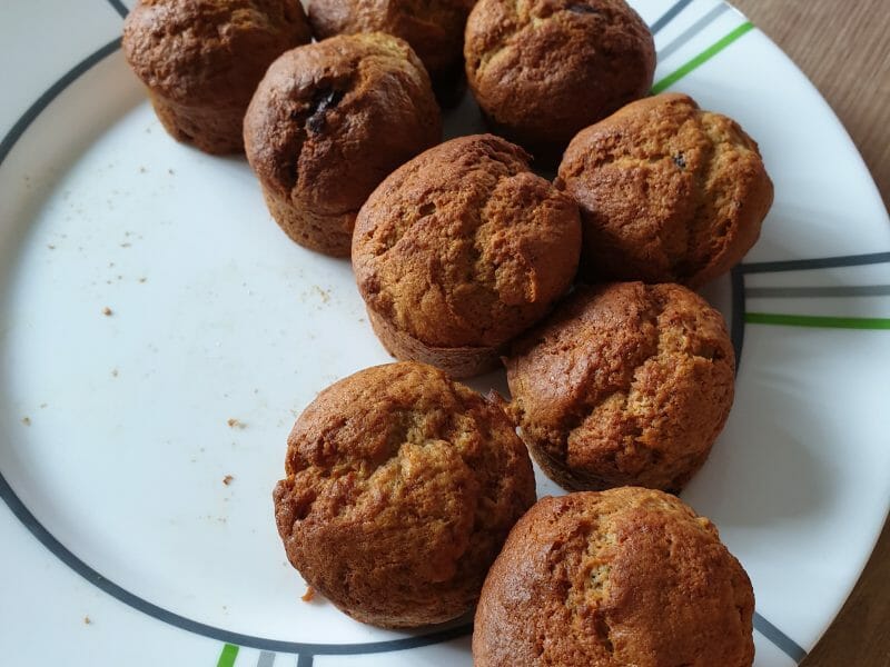 Cliquez pour zoomer ! Muffins à la banane Thermomix par Flooobeee