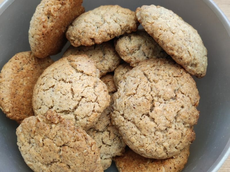 Cliquez pour zoomer ! Biscuits aux flocons d’avoine et amandes Thermomix par Flooobeee