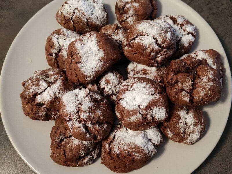 Cliquez pour zoomer ! Craquelés au chocolat Thermomix par yaude37