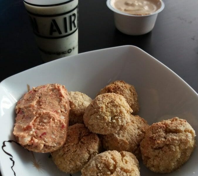 Cliquez pour zoomer ! Boulettes pois chiches et courgettes Thermomix par Sesi