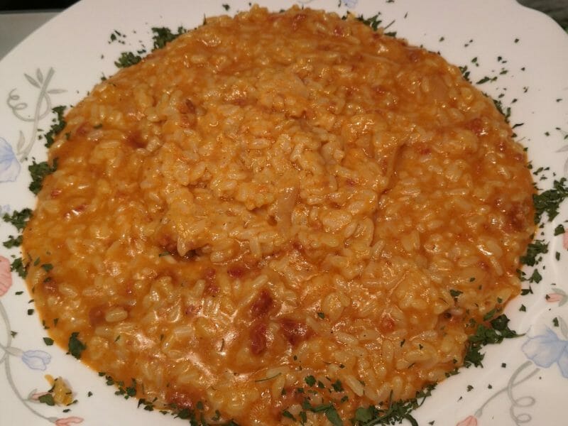 Cliquez pour zoomer ! Risotto au chorizo Thermomix par angelique_331