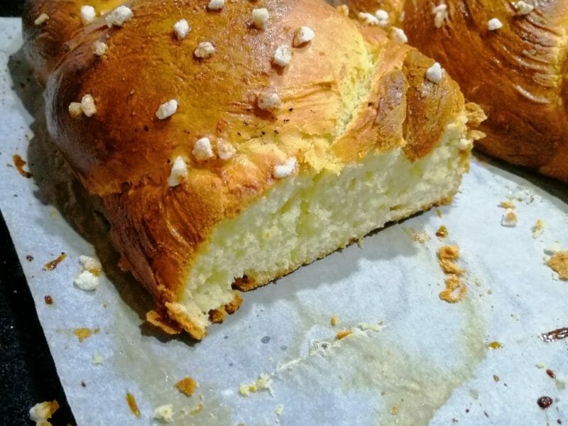 Cliquez pour zoomer ! Brioche tressée à la mie filante Thermomix par chris_66480