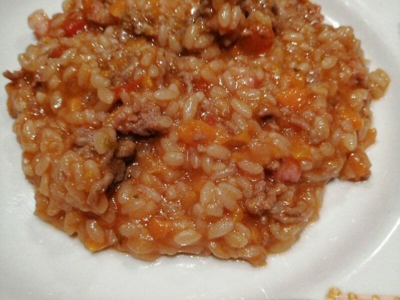 Cliquez pour zoomer ! Risotto à la bolognaise Thermomix par chris_66480