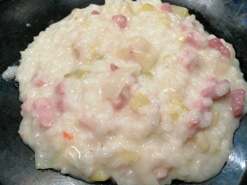 Cliquez pour zoomer ! Risotto poireaux et lardons Thermomix par chris_66480