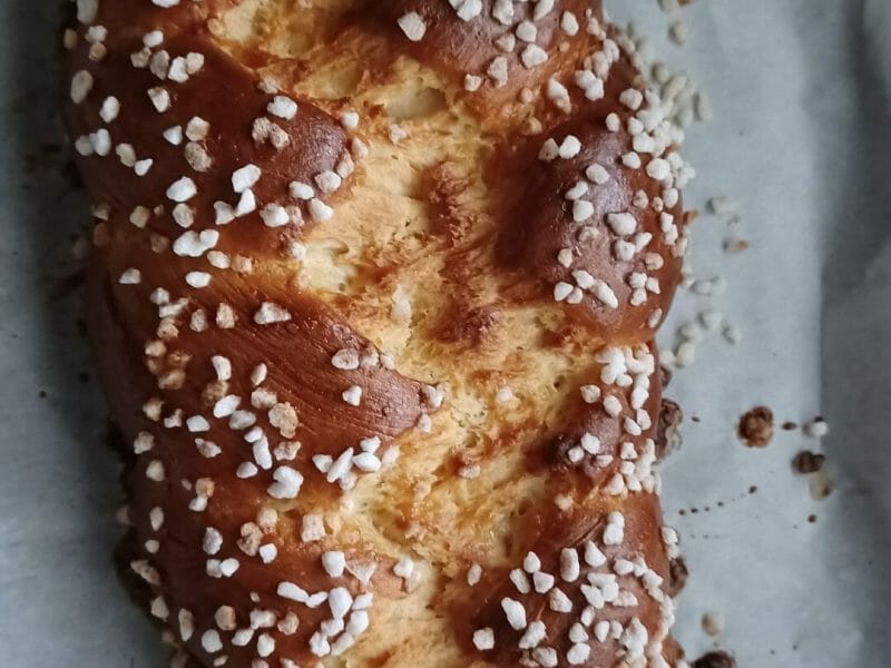 Cliquez pour zoomer ! Brioche tressée à la mie filante Thermomix par maceme