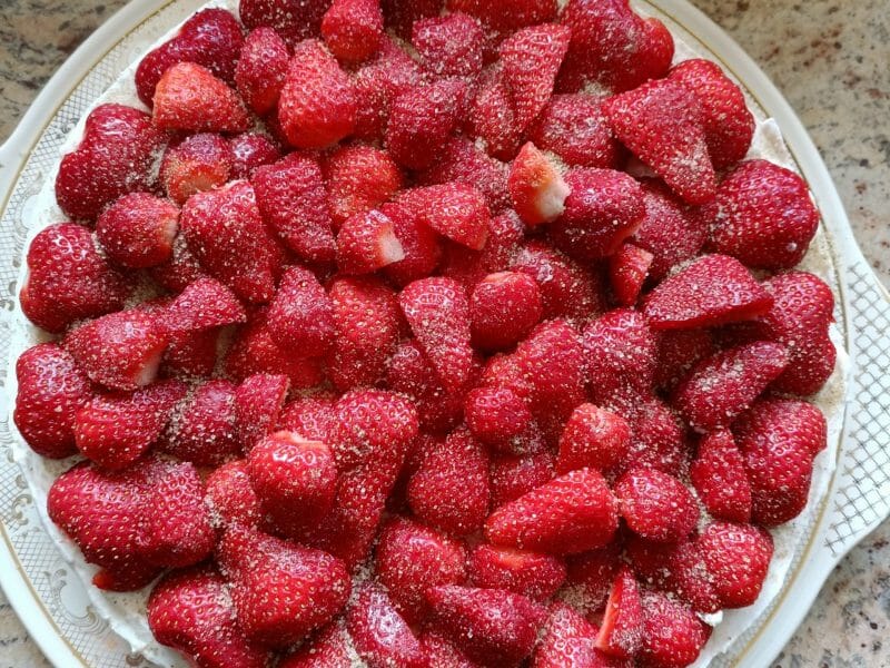 Cliquez pour zoomer ! Tarte aux fraises sans cuisson Thermomix par maceme