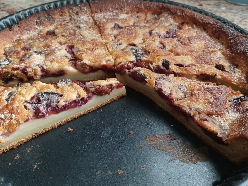 Cliquez pour zoomer ! Clafoutis aux mirabelles Thermomix par maceme