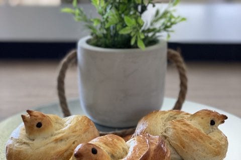 Cliquez pour zoomer ! Briochettes colombes Thermomix par Mary-Dory