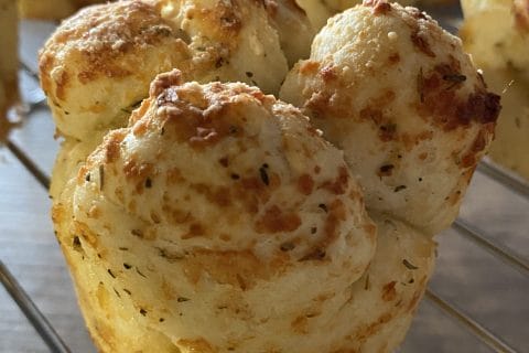 Cliquez pour zoomer ! Mini monkey bread à l’ail Thermomix par Mary-Dory
