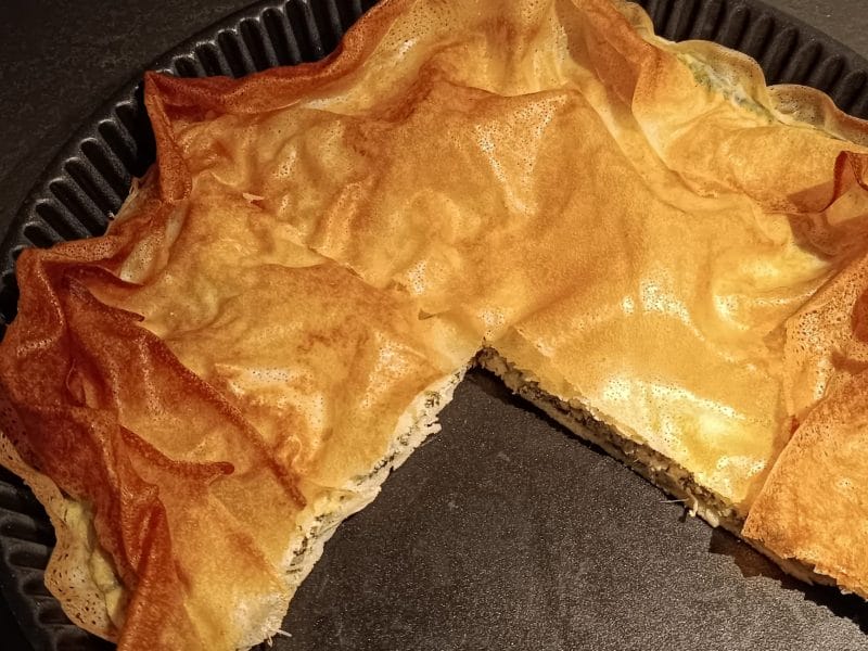 Cliquez pour zoomer ! Tourte aux blettes et aux herbes Thermomix par jess73