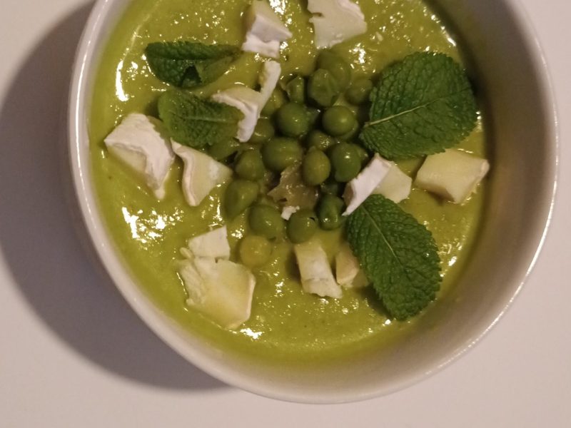Cliquez pour zoomer ! Crème de petits pois à la mozzarella Thermomix par jess73