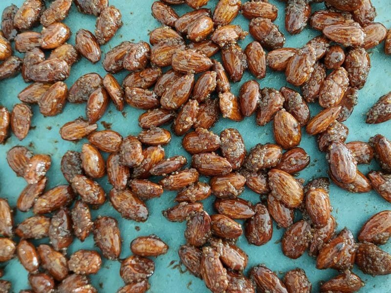 Cliquez pour zoomer ! Amandes grillées à la cannelle et au miel Thermomix par cocozahnd