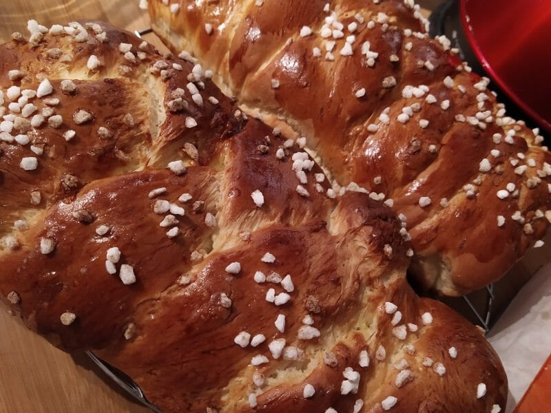 Cliquez pour zoomer ! Brioche tressée à la mie filante Thermomix par krimounche