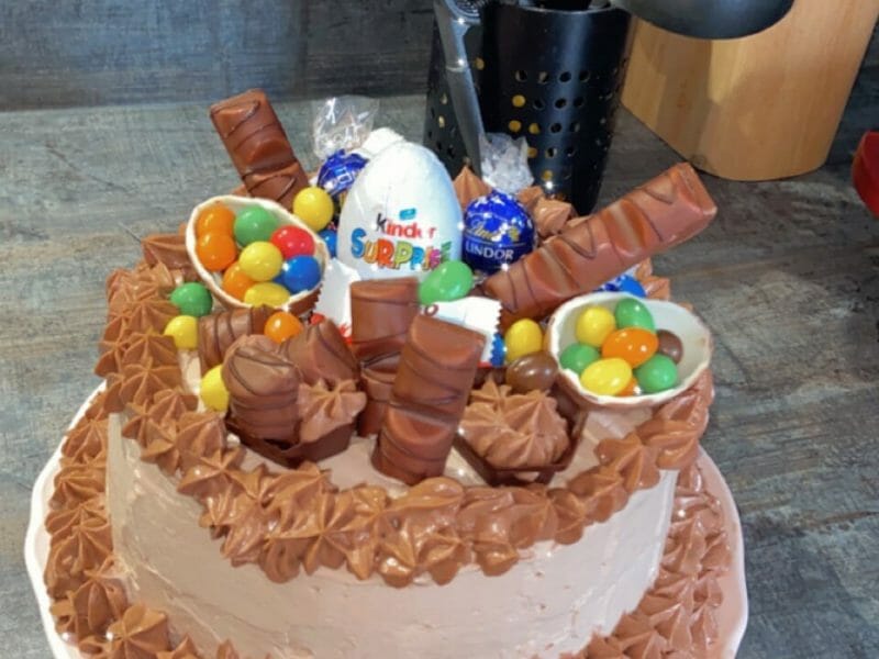 Cliquez pour zoomer ! Layer cake Kinder Bueno Thermomix par fatima4250