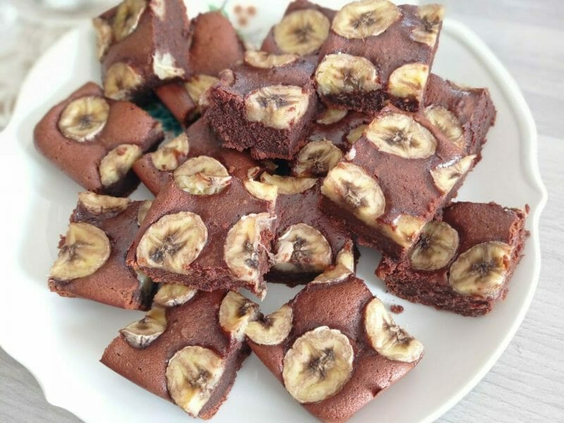Cliquez pour zoomer ! Brownie fondant choco-banane Thermomix par lelo505