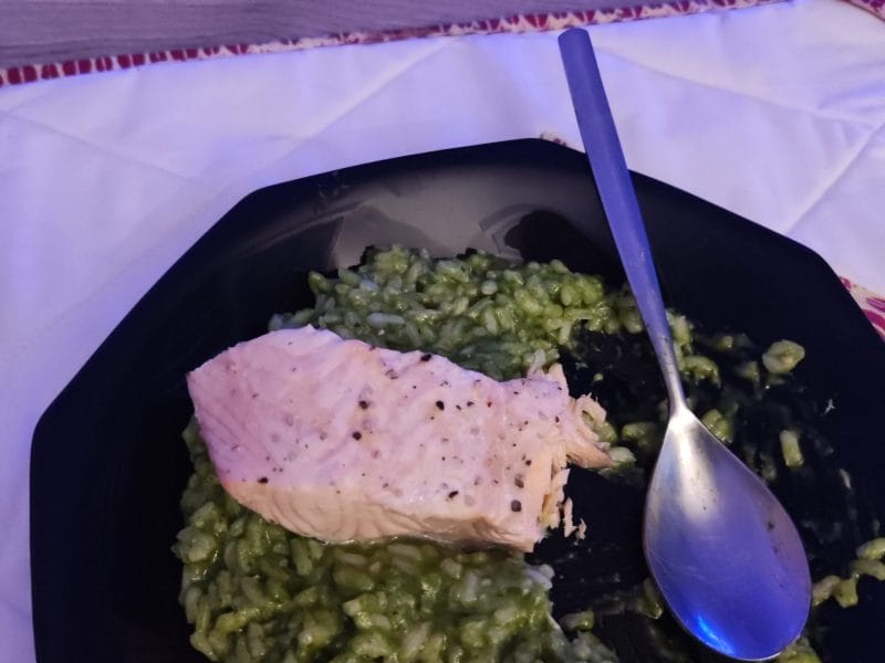 Risotto tout vert au saumon Thermomix par flo_mul-poly