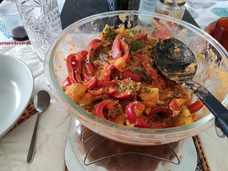 Cliquez pour zoomer ! Boeuf aux poivrons et pommes de terre Thermomix par flo_mul-poly