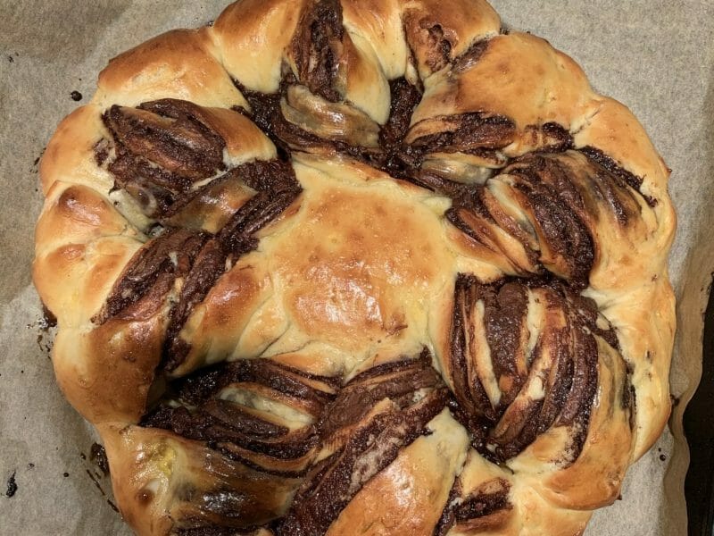 Cliquez pour zoomer ! Brioche étoilée au Nutella Thermomix par gelus