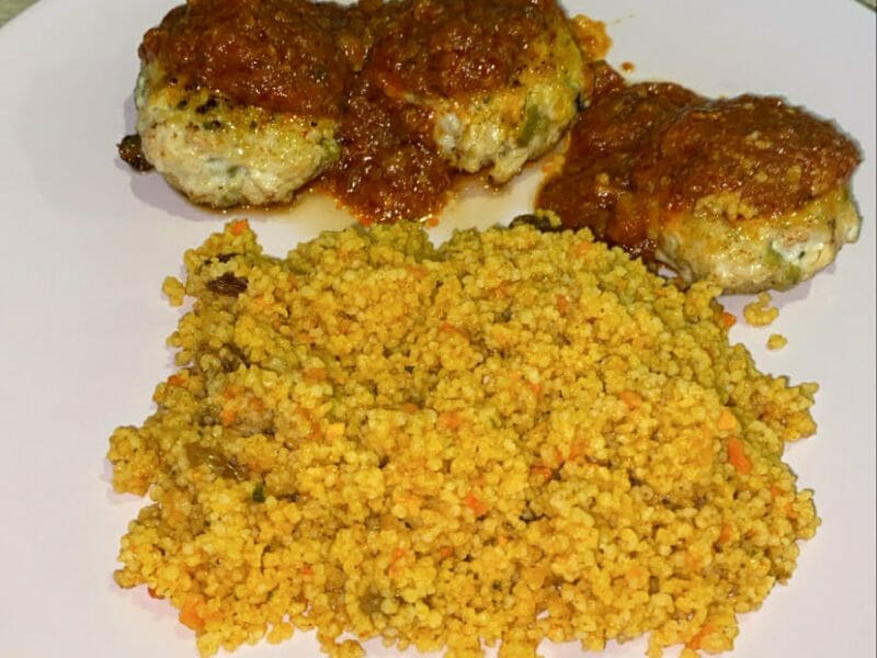 Cliquez pour zoomer ! Boulettes de poulet aux olives Thermomix par melanie_571