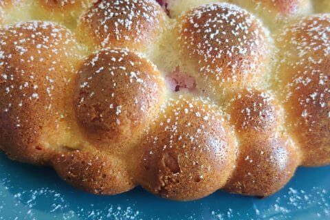 Cliquez pour zoomer ! Gâteau à la ricotta, amandes et framboises Thermomix par mermhilde