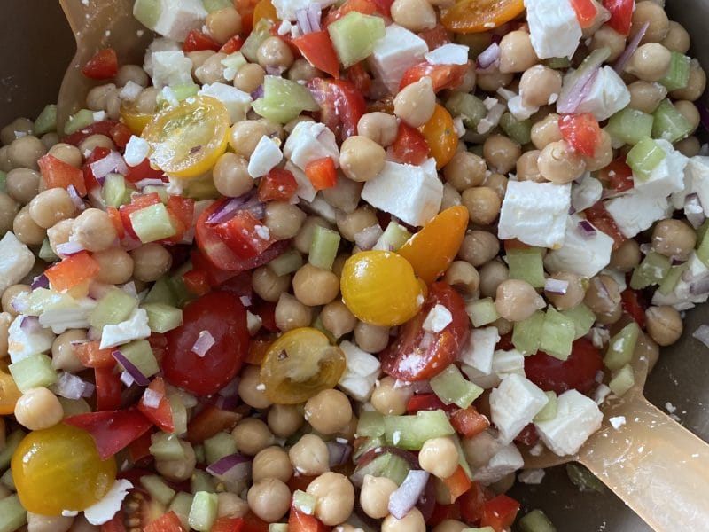 Cliquez pour zoomer ! Salade de pois chiches Thermomix par yagaemto