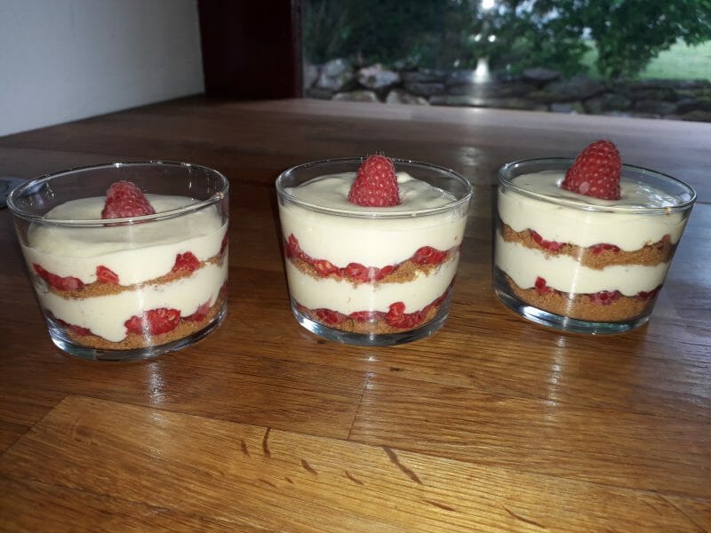 Cliquez pour zoomer ! Tiramisu aux framboises et spéculoos Thermomix par Fanny