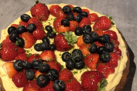 Cliquez pour zoomer ! Tarte renversée aux fruits rouges et citron vert Thermomix par Marjorie65