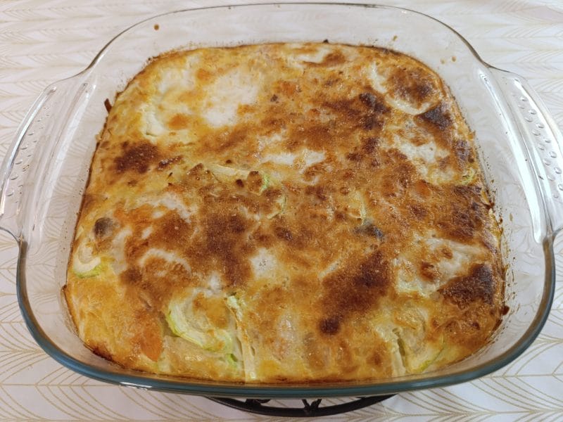 Cliquez pour zoomer ! Flan poireaux, saumon fumé et mozzarella Thermomix par grandedelph