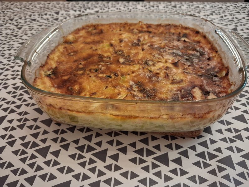 Cliquez pour zoomer ! Clafoutis de poireaux et lardons Thermomix par grandedelph