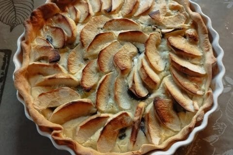 Cliquez pour zoomer ! Tarte au boudin noir et aux pommes Thermomix par grandedelph