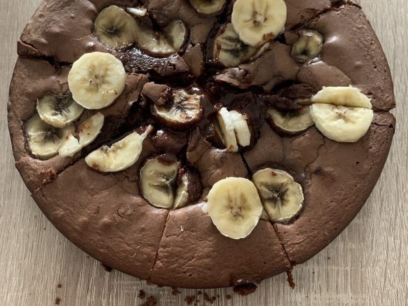 Cliquez pour zoomer ! Brownie fondant choco-banane Thermomix par Chloëë