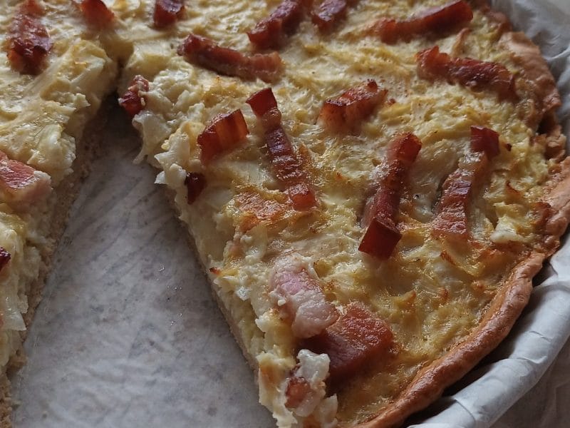 Cliquez pour zoomer ! Zwiebelkuchen – gâteau aux oignons Thermomix par mariethermo