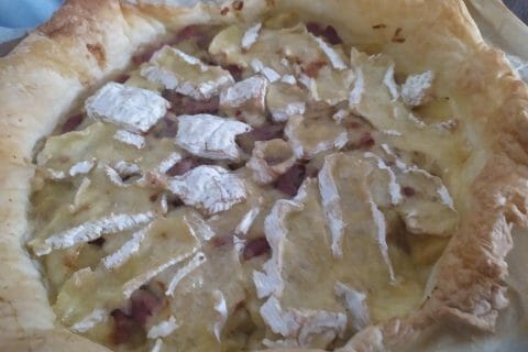 Cliquez pour zoomer ! Tarte au camembert, pommes et lardons Thermomix par Debi
