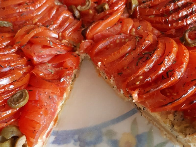 Cliquez pour zoomer ! Tarte tomates et amandes Thermomix par daphytlse
