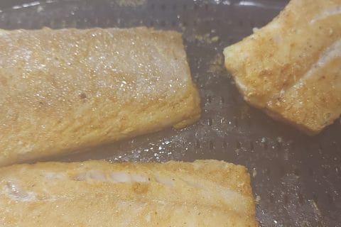 Cliquez pour zoomer ! Saumon sauce curry et tagliatelles de légumes Thermomix par Isa Rbn