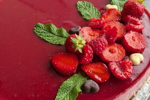 Cliquez pour zoomer ! Bavarois aux framboises Thermomix par emilygsr