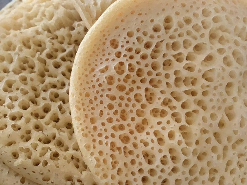 Cliquez pour zoomer ! Baghrir – Crêpes mille trous Thermomix par Thaïssala