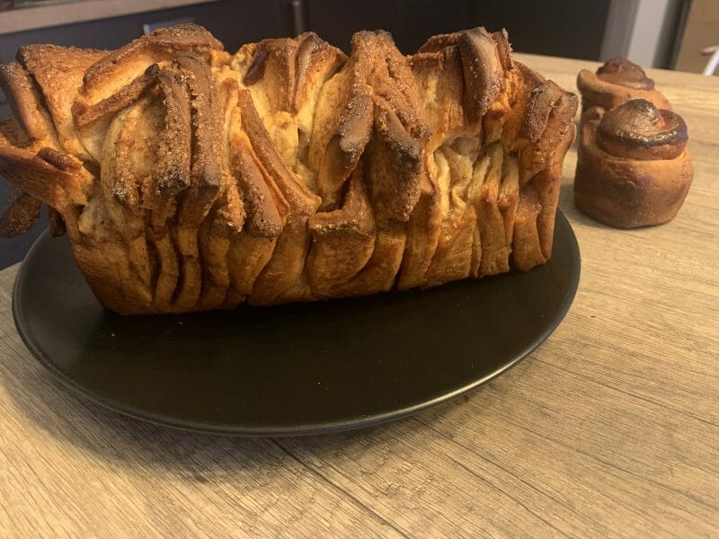 Cliquez pour zoomer ! Brioche à effeuiller à la cannelle Thermomix par Thaïssala