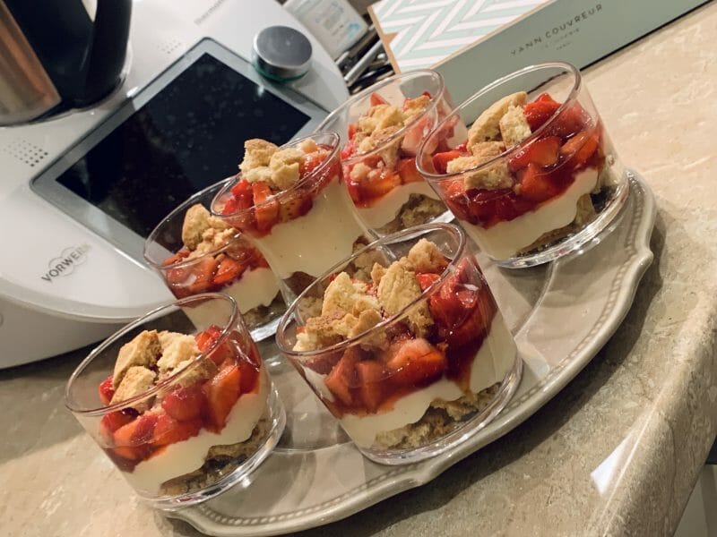 Cliquez pour zoomer ! Tarte aux fraises destructurée Thermomix par haron2018
