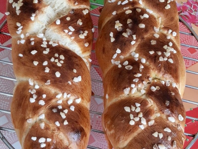 Cliquez pour zoomer ! Brioche tressée à la mie filante Thermomix par katacombe02