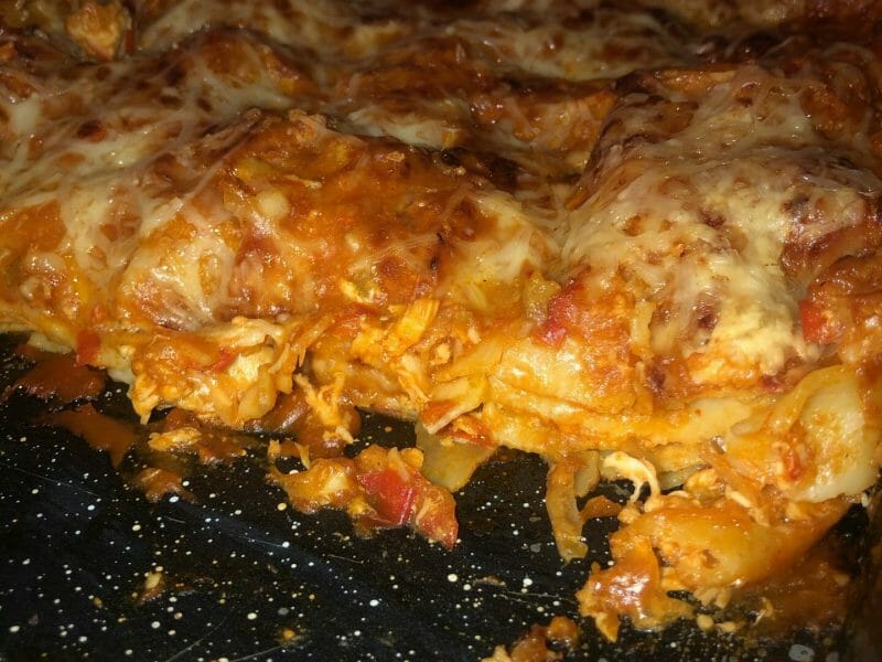 Cliquez pour zoomer ! Lasagnes au poulet et poivrons Thermomix par clairelptr