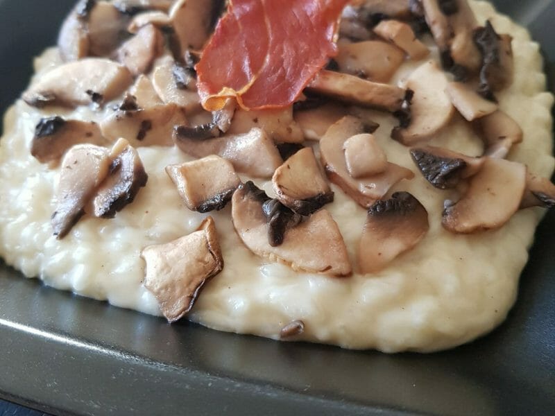 Cliquez pour zoomer ! Risotto au gorgonzola et champignons Thermomix par marie1712
