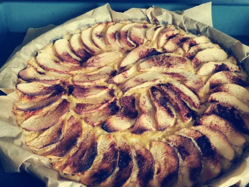 Cliquez pour zoomer ! Tarte aux pommes sans pâte Thermomix par Karine309